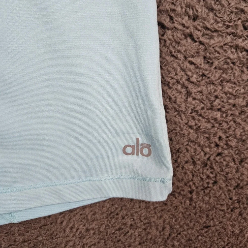 Alo Yoga Women's Tank Top Blue Whitey‎ Harrison Classic Athletic Racerback XL
